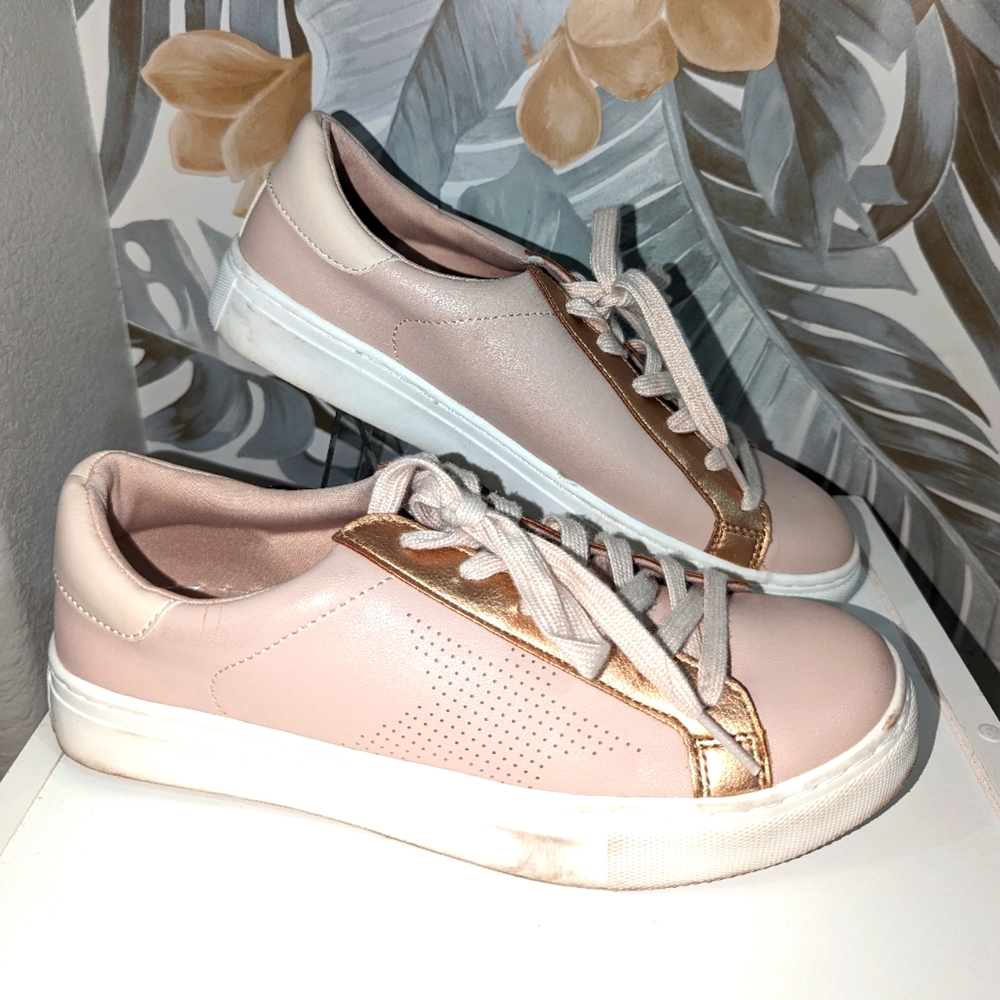 Pink sneakers